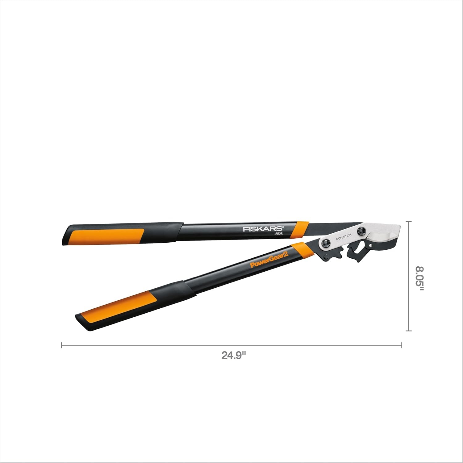 Fiskars 32-Inch Loppers for Tree Trimming, Heavy Duty, Low-Friction Sharp Steel Blade, Branch Cutter up to 2-Inch Diameter Cut Capacity, PowerGear2 Technology that Multiplies Power for Less Effort(25 in)