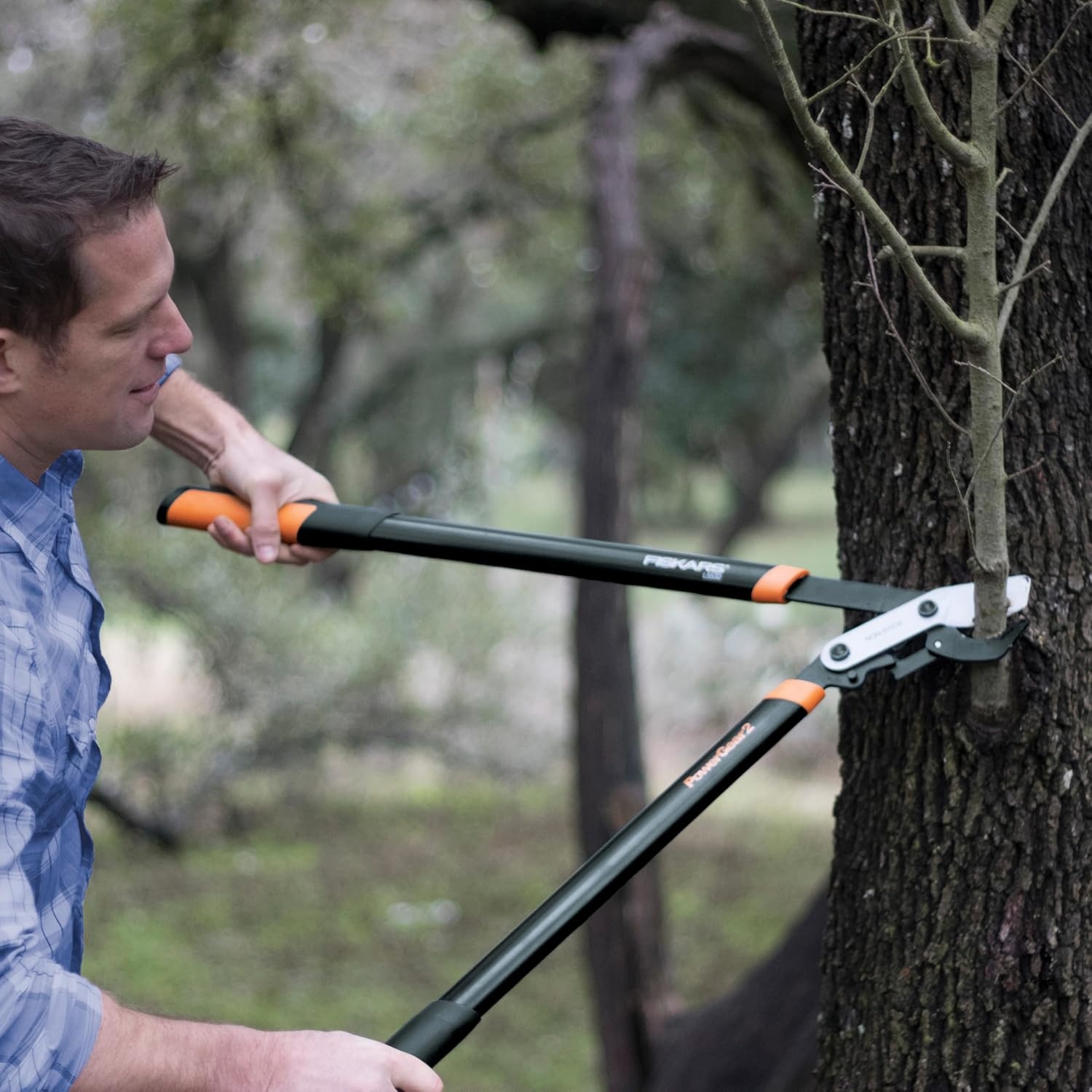 Fiskars 32-Inch Loppers for Tree Trimming, Heavy Duty, Low-Friction Sharp Steel Blade, Branch Cutter up to 2-Inch Diameter Cut Capacity, PowerGear2 Technology that Multiplies Power for Less Effort(25 in)
