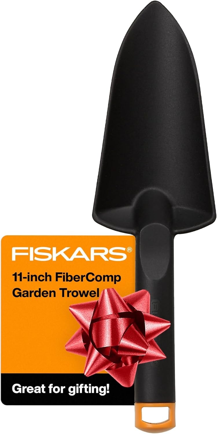 Fiskars Hand Trowel – Fiber Composite Gardening Hand Tool with Hang Hole – Lawn and Yard Tools(1 Pack)