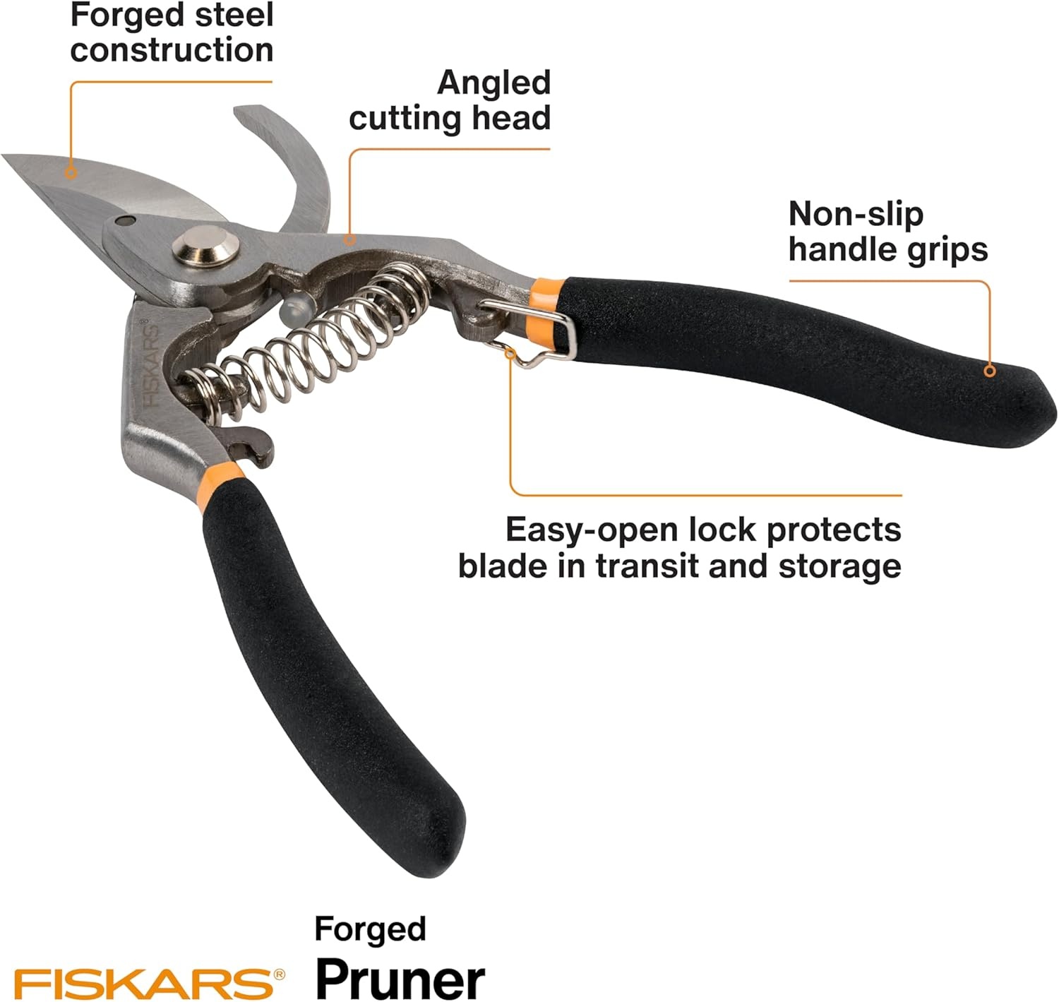 Fiskars 2-Piece Pruning & Veggie Shears Set, Explore Collection Garden Tool Kit, Bypass Pruner for Light Trimming, Vegetable Shears with Serrated Stainless Steel Blades for Harvesting Flowers & Herbs(Deluxe Pruner)