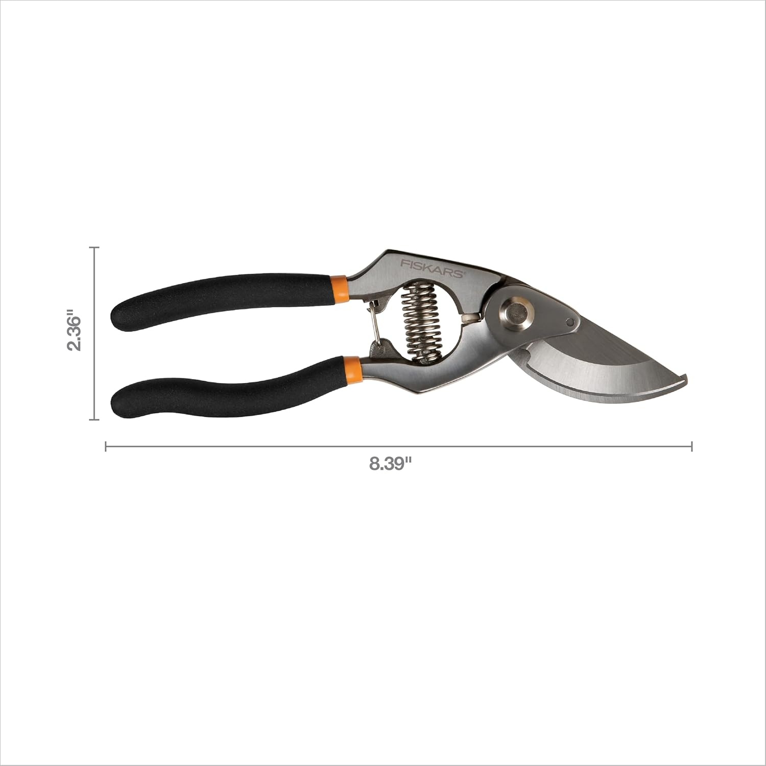 Fiskars 2-Piece Pruning & Veggie Shears Set, Explore Collection Garden Tool Kit, Bypass Pruner for Light Trimming, Vegetable Shears with Serrated Stainless Steel Blades for Harvesting Flowers & Herbs(Deluxe Pruner)