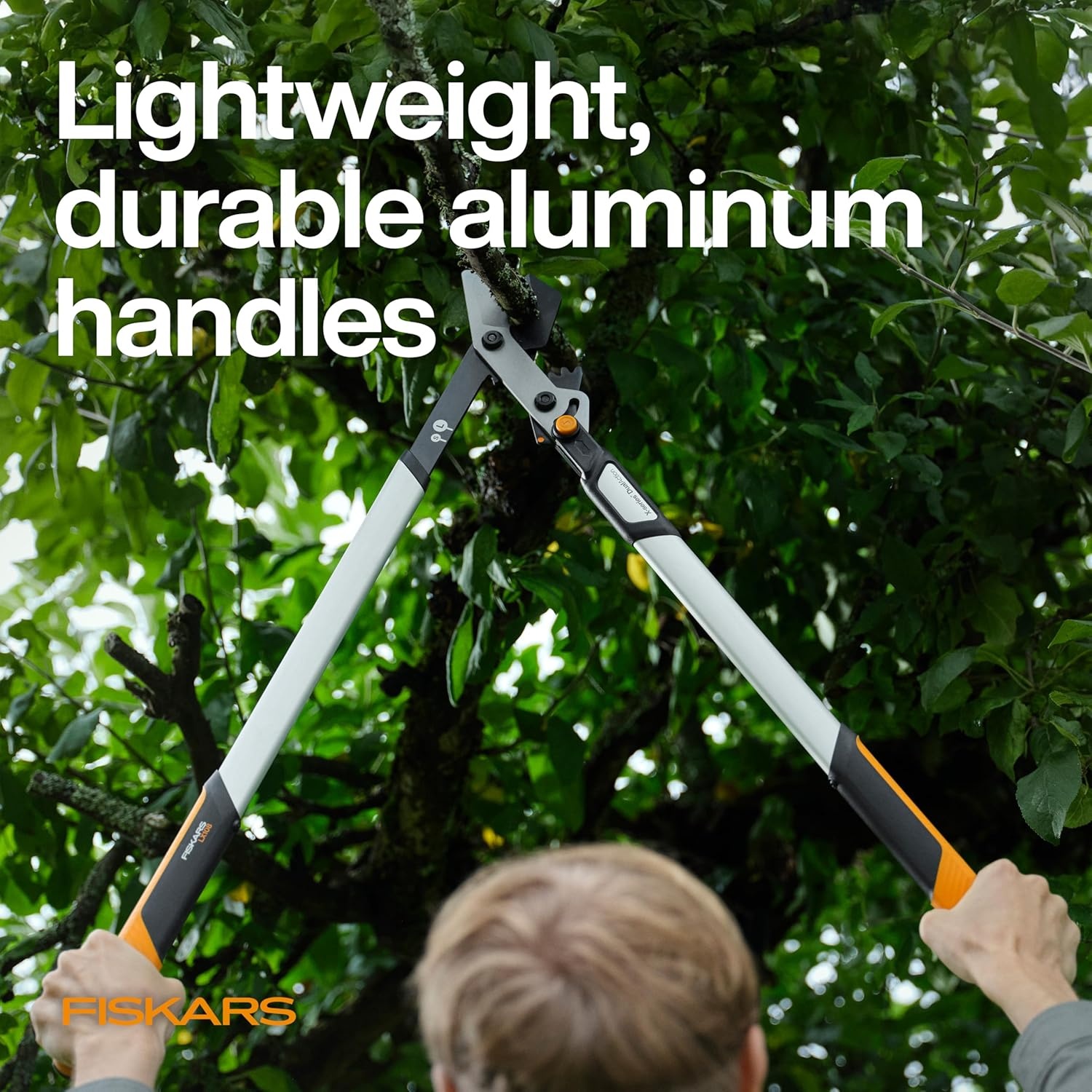 Fiskars DualAction Lopper, 2-in-1 Lopper with Dual Cutting Modes, S Mode for Precise Snips for Stems, L Mode for Power Through Branches, Low Friction Steel Blade, 2″ Cutting Capacity(32″ 2-in-1 Bypass)