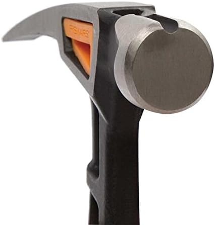 Fiskars Pro IsoCore 17 oz Framing Hammer (16″) – with Rip Claw, Shock-Absorbing Grip, and Magnetic Nail Starter – Drive Large Nails into Tough Wood – Construction and Home Improvement Tools(General Hammer 20 oz 13.5 in)