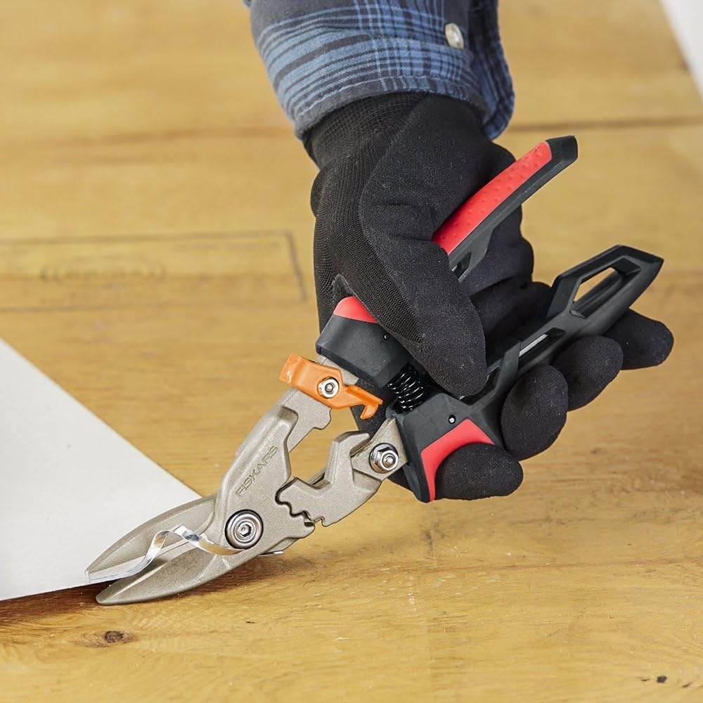 Fiskars PowerGear Aviation Snips (Offset Left Cut)(Left Cut)