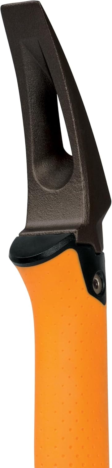 Fiskars IsoCore Wrecking Bar, Board Bender Shock Absorbing Hammer and Crowbar, 18-Inch