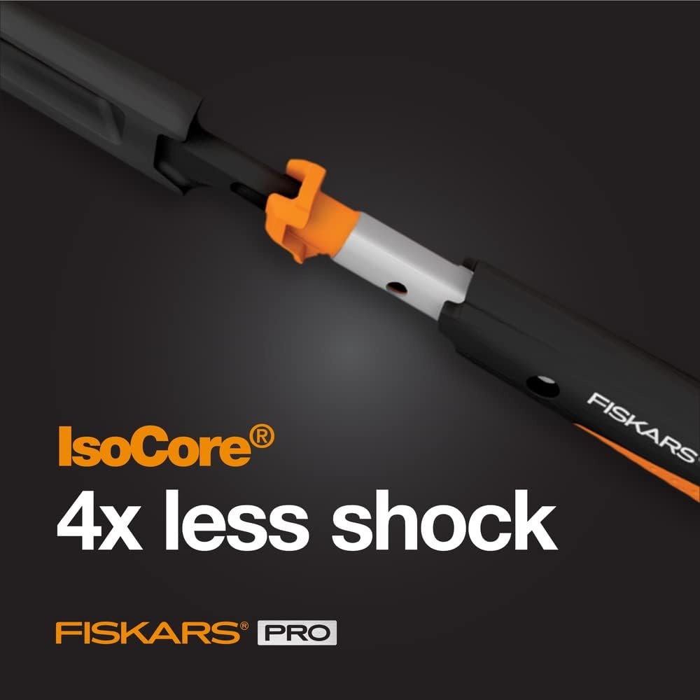 Fiskars Pro IsoCore 17 oz Framing Hammer (16″) – with Rip Claw, Shock-Absorbing Grip, and Magnetic Nail Starter – Drive Large Nails into Tough Wood – Construction and Home Improvement Tools(General Hammer 20 oz 15.5 in)