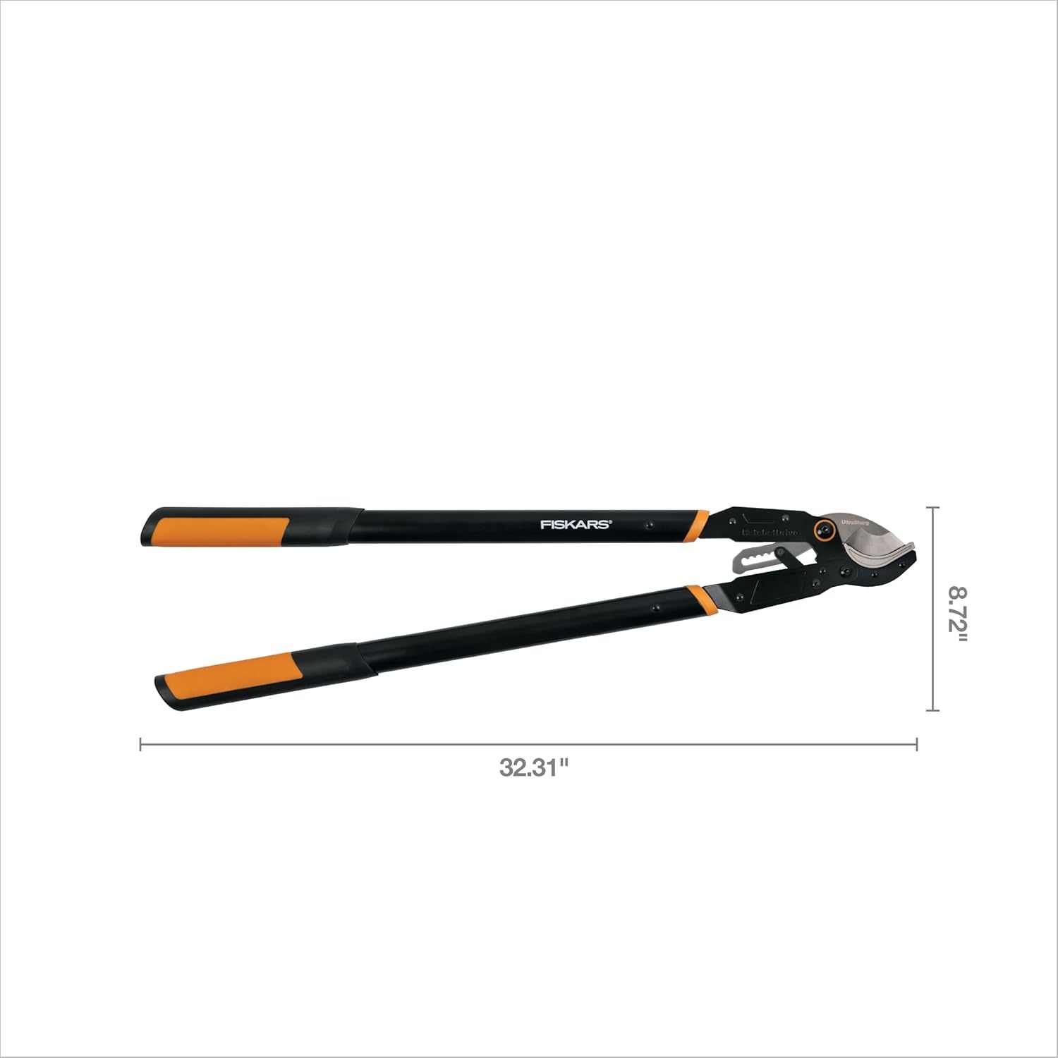 Fiskars DualAction Lopper, 2-in-1 Lopper with Dual Cutting Modes, S Mode for Precise Snips for Stems, L Mode for Power Through Branches, Low Friction Steel Blade, 2″ Cutting Capacity(32″ Ratchet Anvil)