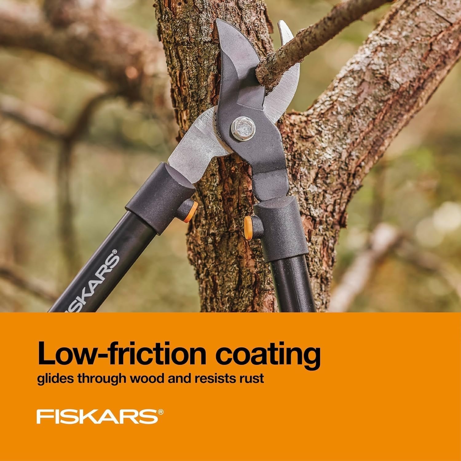 Fiskars DualAction Lopper, 2-in-1 Lopper with Dual Cutting Modes, S Mode for Precise Snips for Stems, L Mode for Power Through Branches, Low Friction Steel Blade, 2″ Cutting Capacity(28″ Standard Bypass)