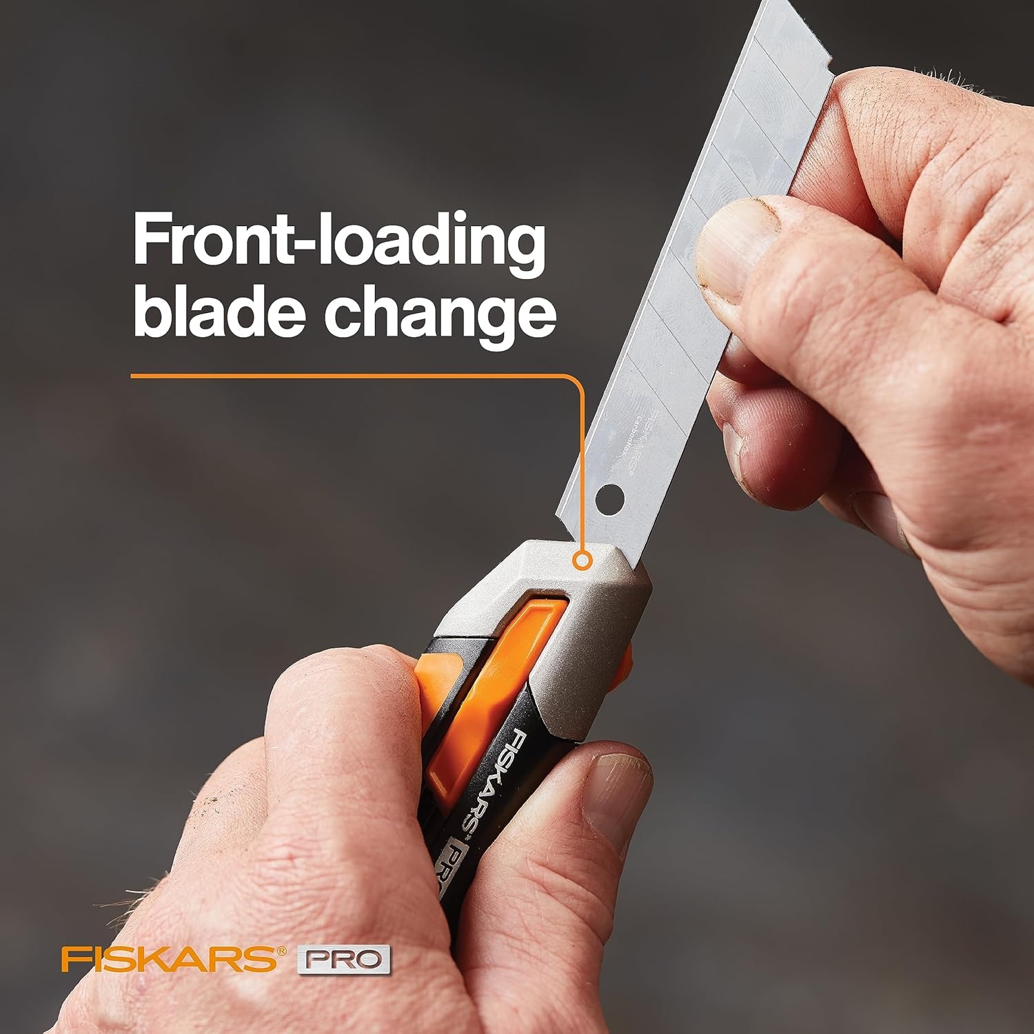 Fiskars 770220-1001 Pro Utility Knife, Snap 25 mm, Orange/Black(18 mm)