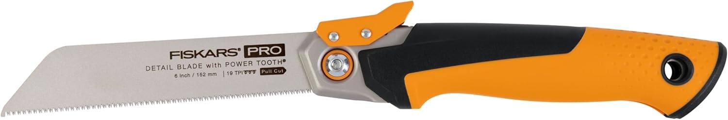 Fiskars Pro POWER TOOTH Folding Hand Saw (10 in blade.)(Folding Pull Saw)