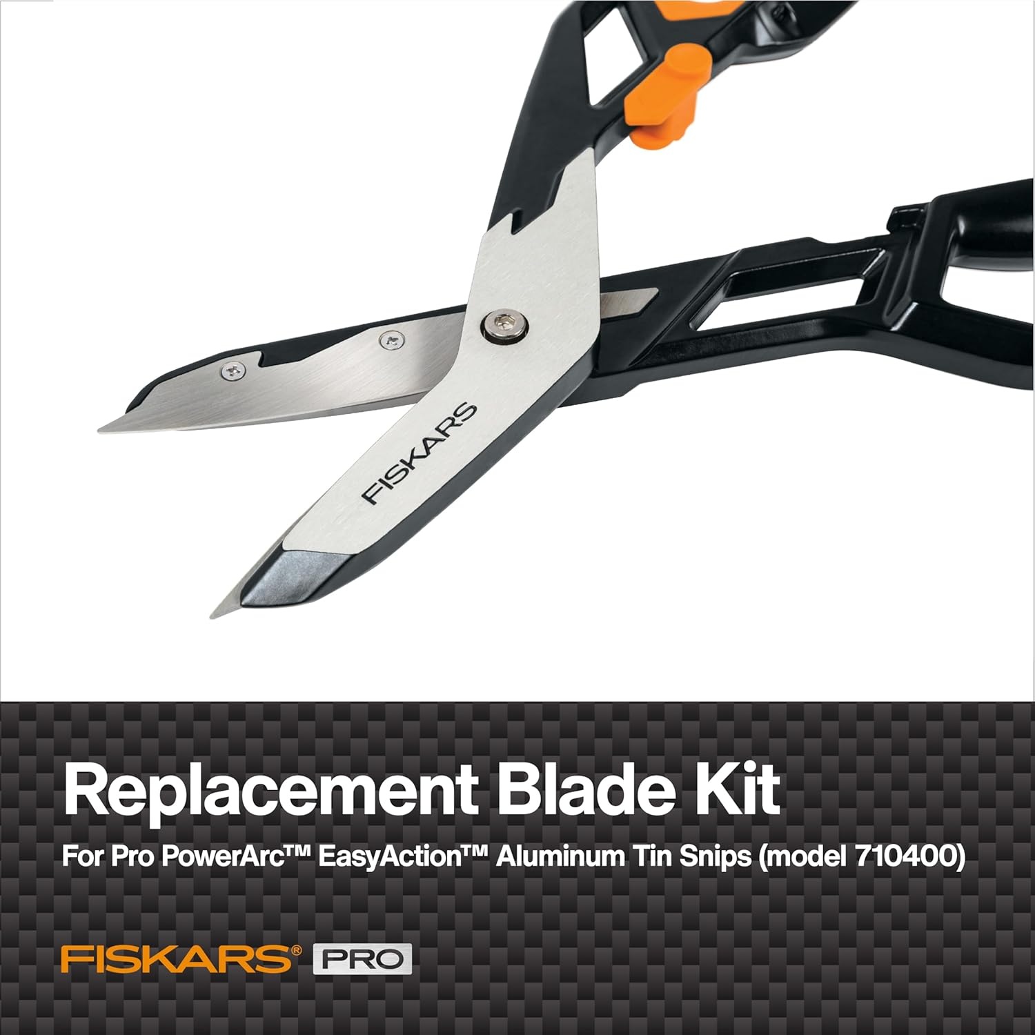 Fiskars PowerArc Easy Action Tin Snips Replacement Blades – Stainless Steel for Cutting Vinyl, Aluminum, and Sheet Metal