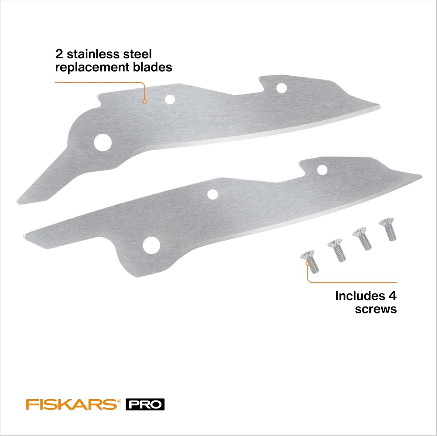 Fiskars PowerArc Easy Action Tin Snips Replacement Blades – Stainless Steel for Cutting Vinyl, Aluminum, and Sheet Metal