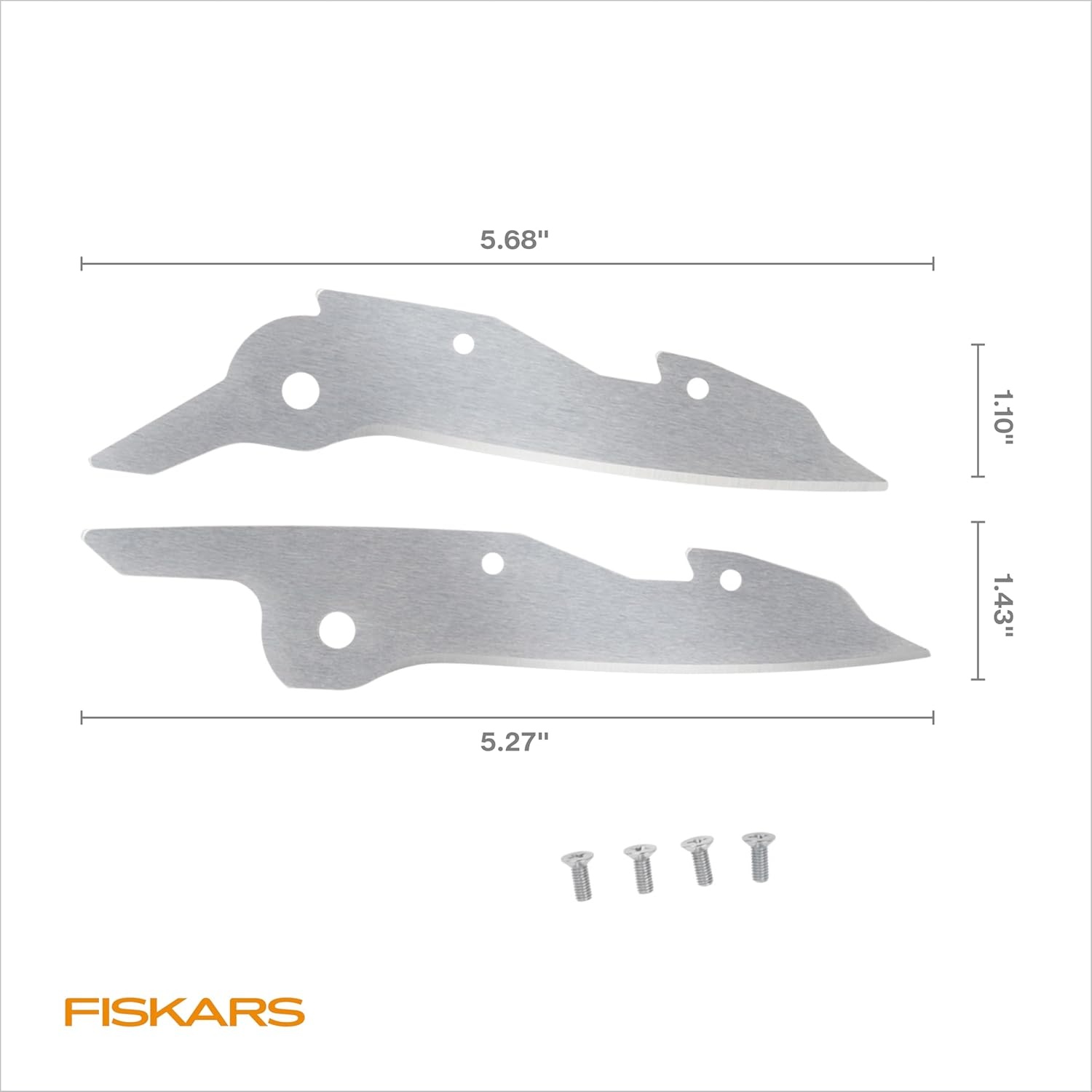 Fiskars PowerArc Easy Action Tin Snips Replacement Blades – Stainless Steel for Cutting Vinyl, Aluminum, and Sheet Metal