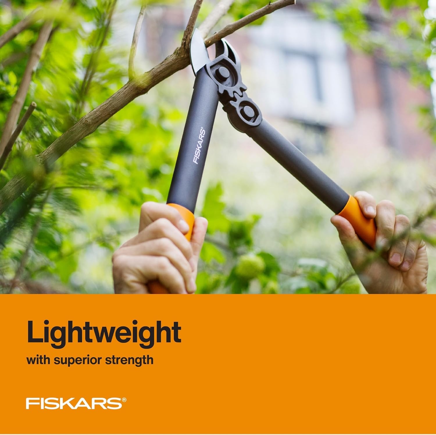 Fiskars DualAction Lopper, 2-in-1 Lopper with Dual Cutting Modes, S Mode for Precise Snips for Stems, L Mode for Power Through Branches, Low Friction Steel Blade, 2″ Cutting Capacity(Super Pruner/Lopper 15″)