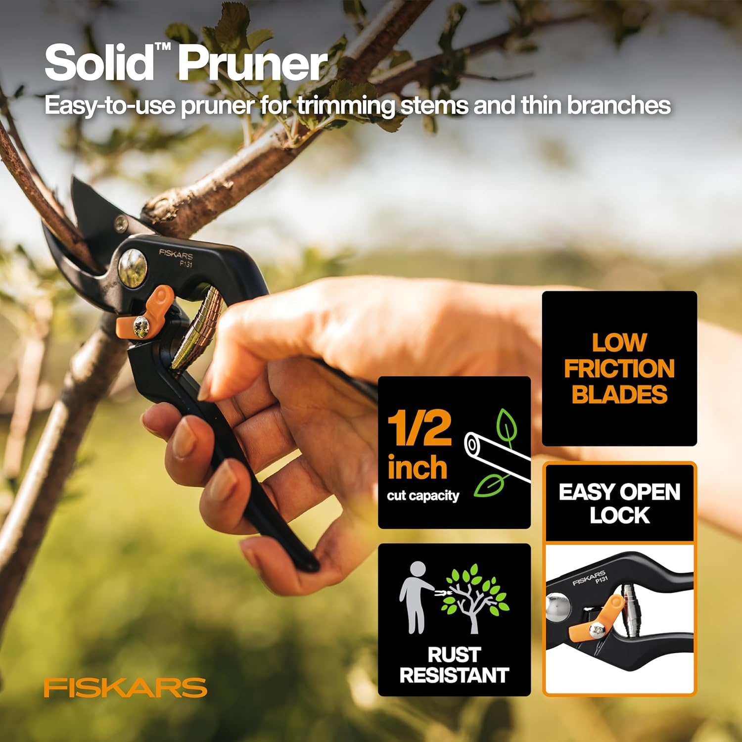Fiskars DualAction Lopper, 2-in-1 Lopper with Dual Cutting Modes, S Mode for Precise Snips for Stems, L Mode for Power Through Branches, Low Friction Steel Blade, 2″ Cutting Capacity(Home Tool Gift Set)