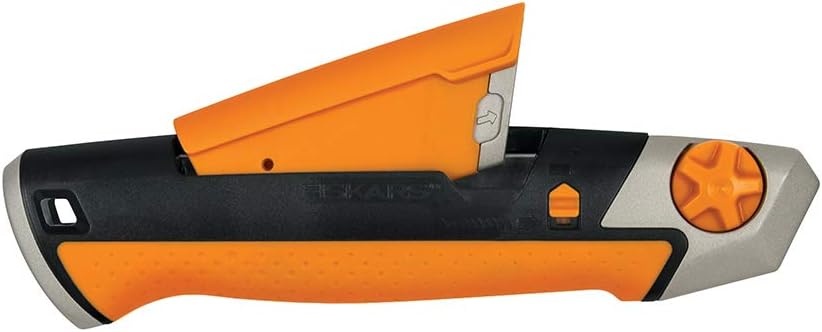 Fiskars 770220-1001 Pro Utility Knife, Snap 25 mm, Orange/Black(25 mm)