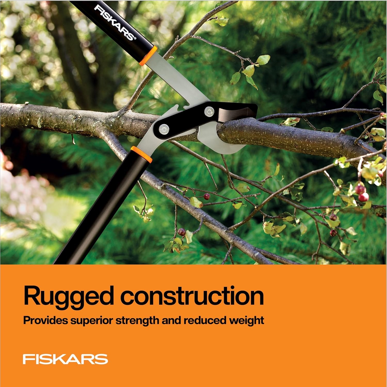 Fiskars DualAction Lopper, 2-in-1 Lopper with Dual Cutting Modes, S Mode for Precise Snips for Stems, L Mode for Power Through Branches, Low Friction Steel Blade, 2″ Cutting Capacity(32″ PowerGear Bypass)
