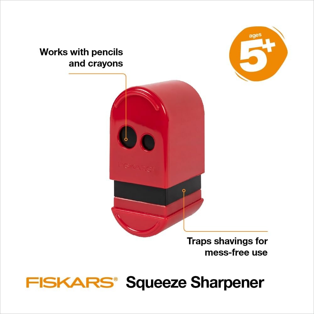 Fiskars Squeeze Sharpener, Assorted Colors(Squeeze Sharpener)