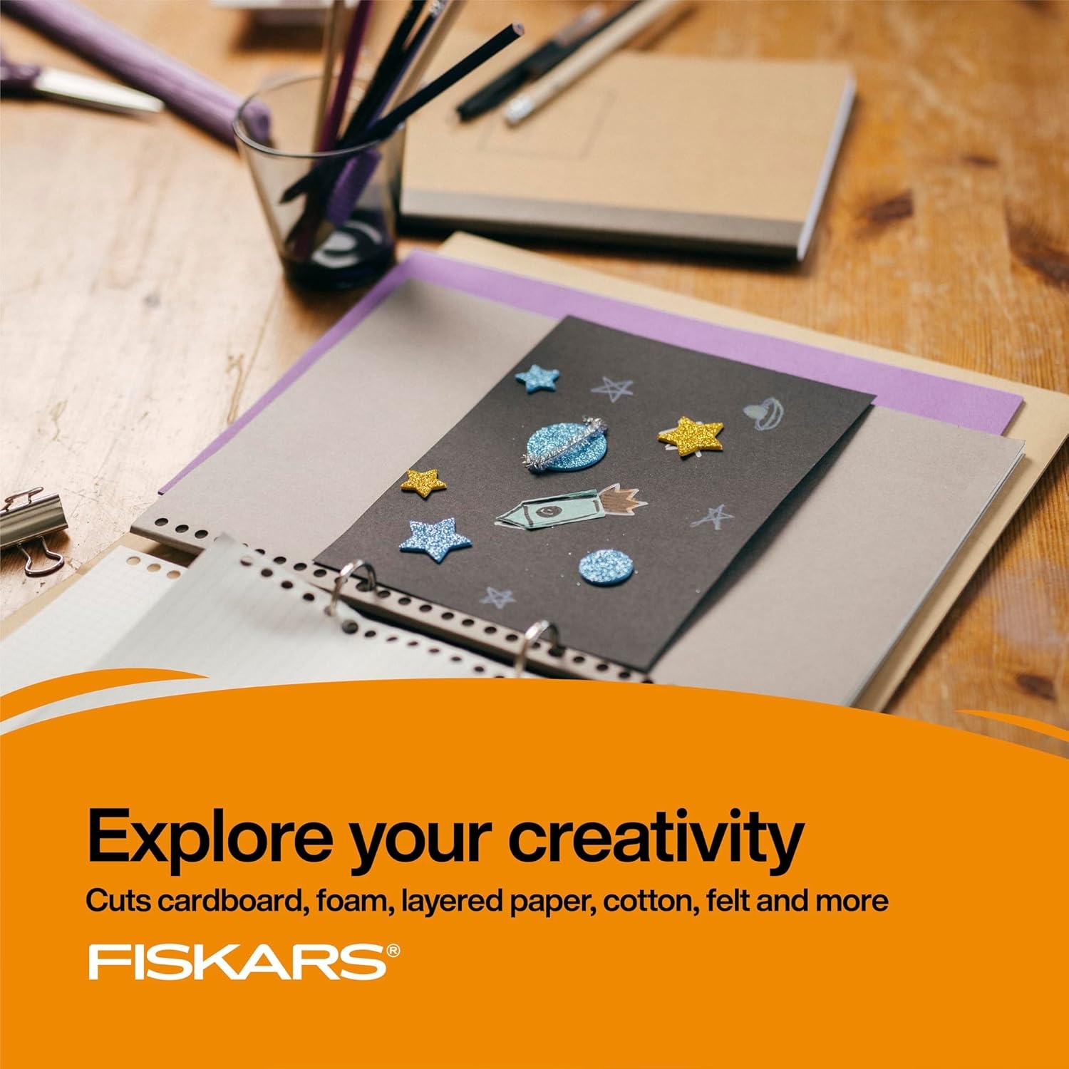 Fiskars 7″ Student Scissors for Kids Ages 12-14, Scissors for School or Crafting, Back to School Supplies, Turquoise(Turquoise)