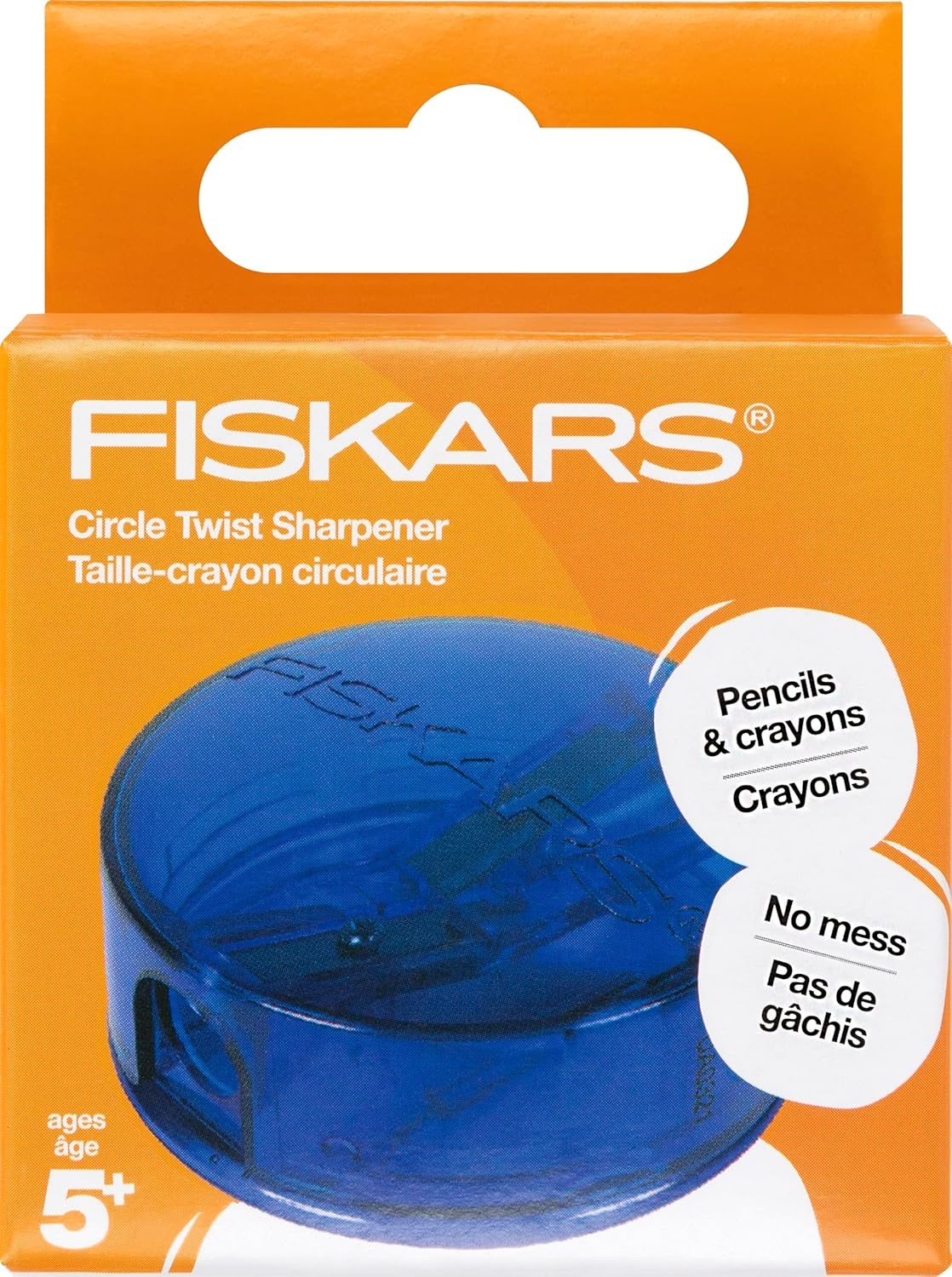 Fiskars Squeeze Sharpener, Assorted Colors(Premium- Circle Twist)