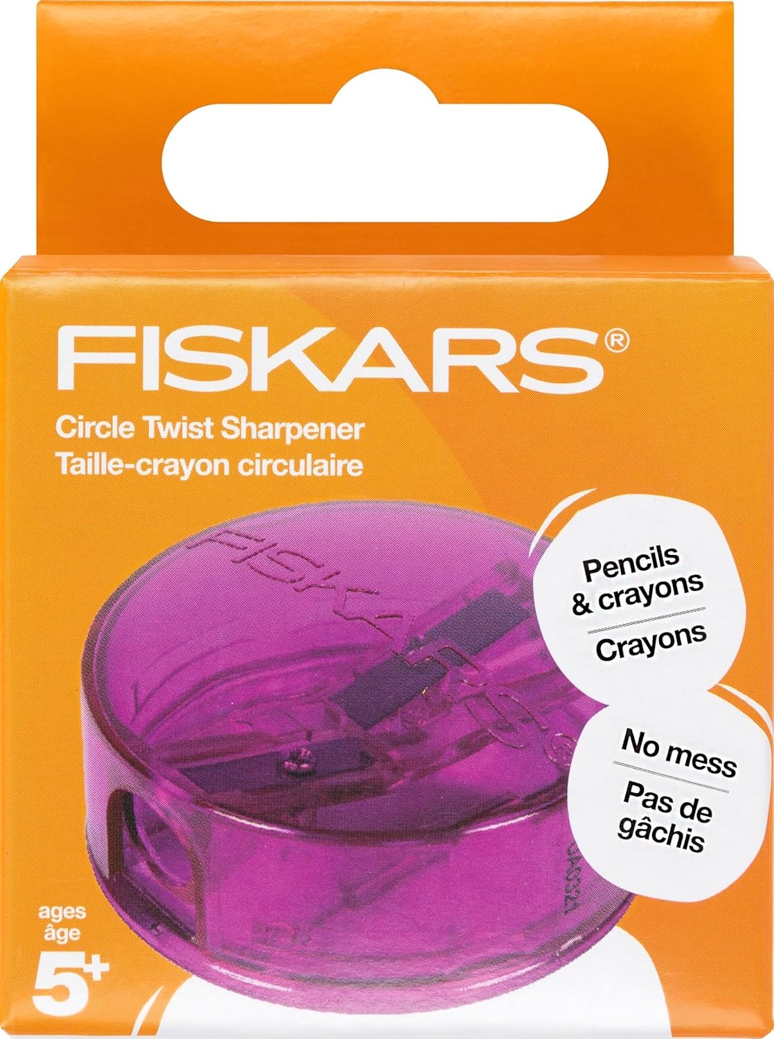 Fiskars Squeeze Sharpener, Assorted Colors(Premium- Circle Twist)