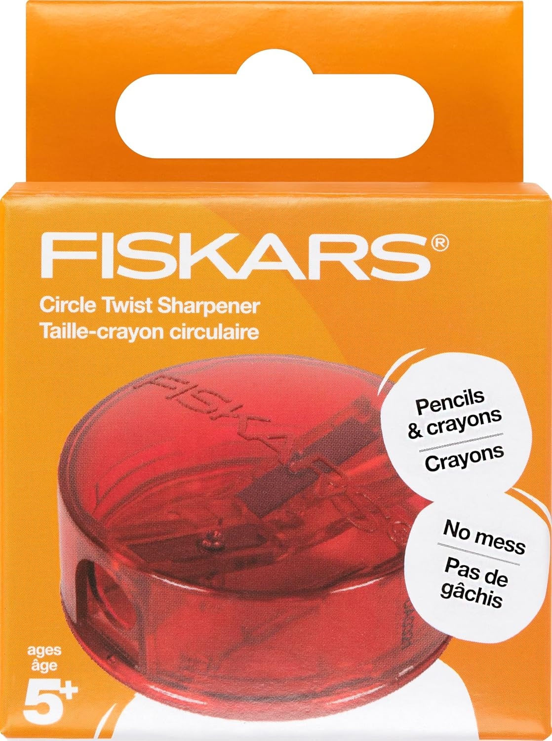 Fiskars Squeeze Sharpener, Assorted Colors(Premium- Circle Twist)
