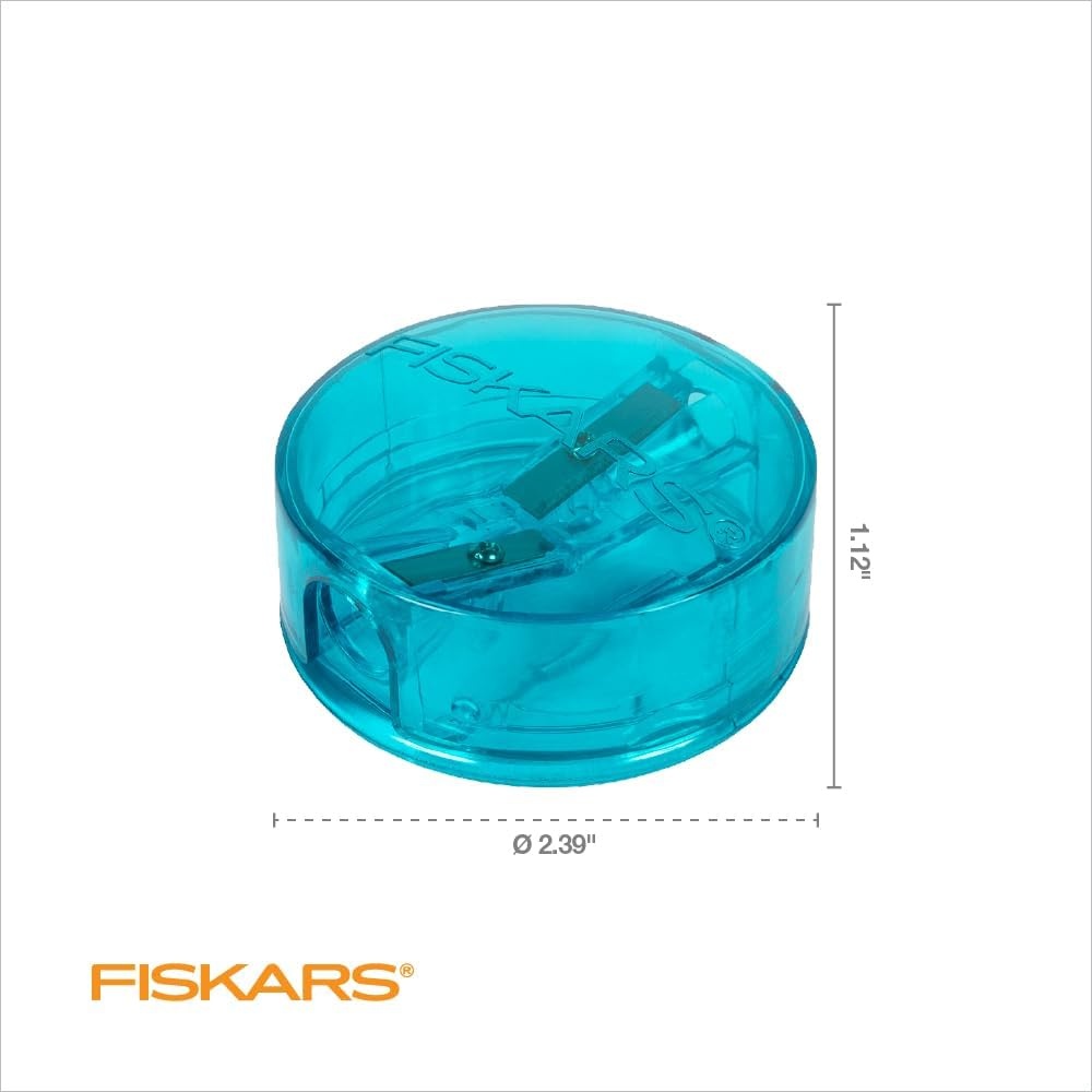 Fiskars Squeeze Sharpener, Assorted Colors(Premium- Circle Twist)
