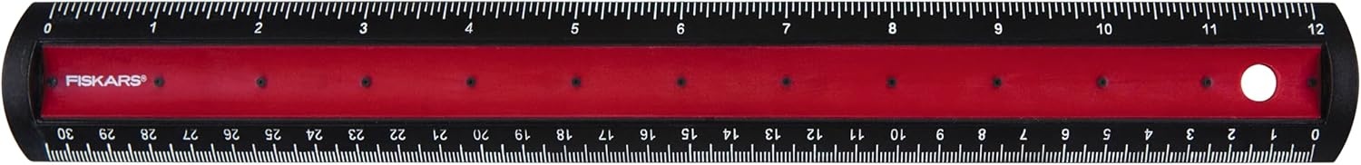 Fiskars Kids 12″ Softgrip Ruler, Color May Vary, Back To School Supplies