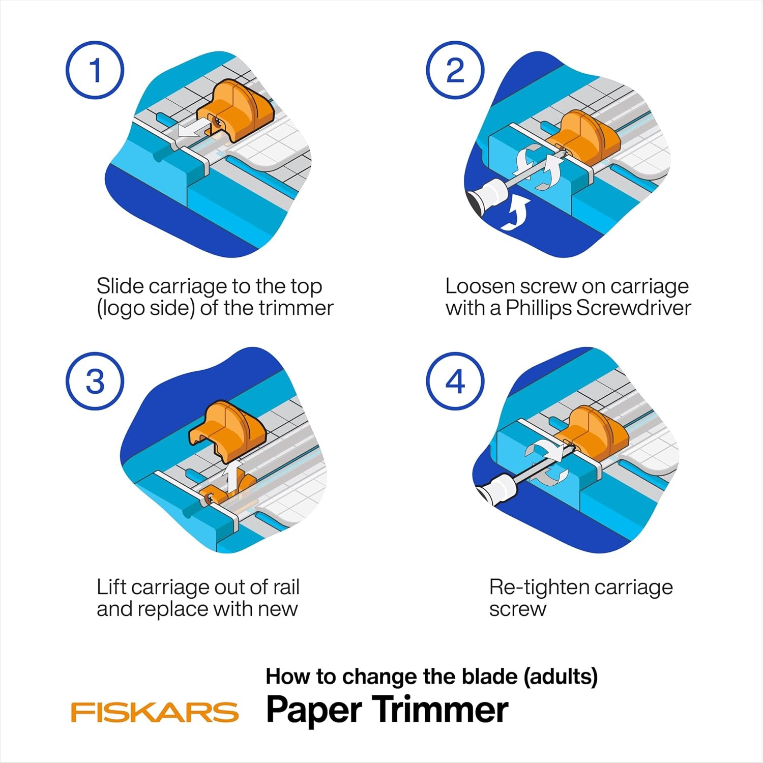 Fiskars Kids Cardboard Creator – Safer Cardboard Cutting Tool with Ergonomic SoftGrip Handle, For Craft and School Supplies, 5 inches(Jr Paper Trimmer)