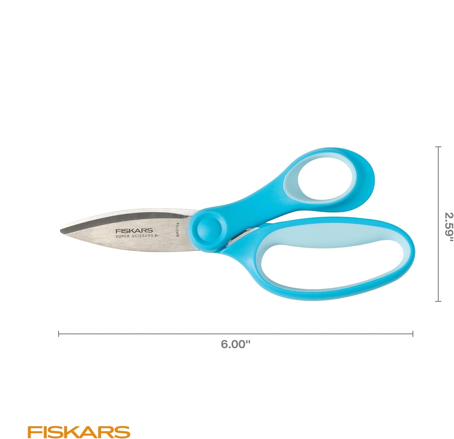 Fiskars Kids Cardboard Creator – Safer Cardboard Cutting Tool with Ergonomic SoftGrip Handle, For Craft and School Supplies, 5 inches(Super Scissors)