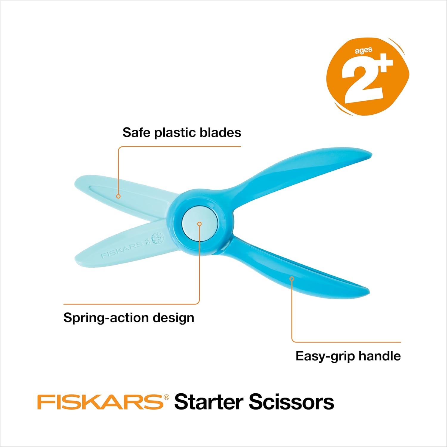 Fiskars Cut & Create Activity Book with 6″ Big Kids Scissors, For Ages 8+(Ages 2+)