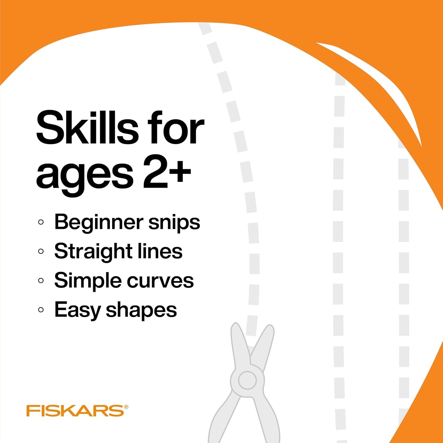 Fiskars Cut & Create Activity Book with 6″ Big Kids Scissors, For Ages 8+(Ages 2+)
