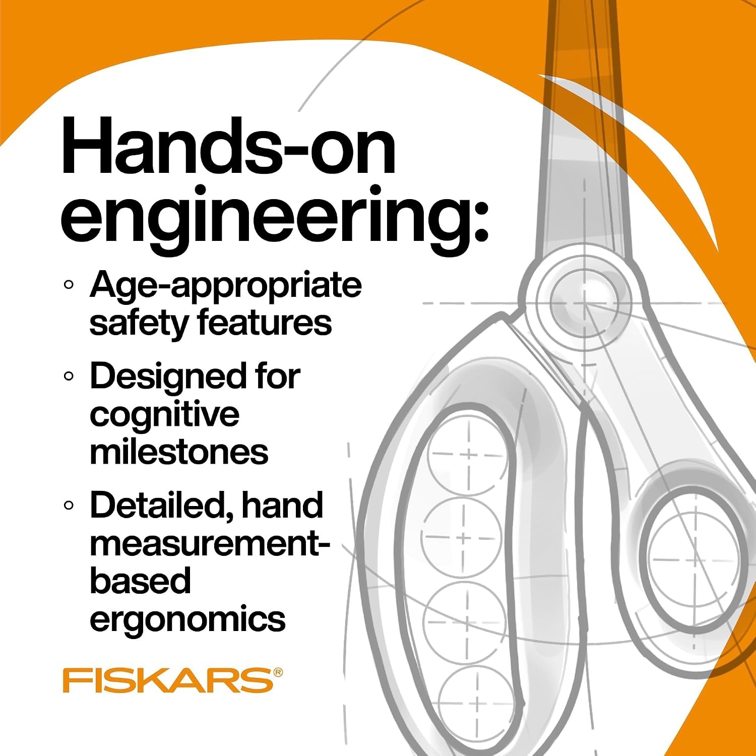 Fiskars 5″ SoftGrip Blunt-Tip Scissors for Kids Ages 4-7, Scissors for School or Crafting, Back to School Supplies, Color May Vary