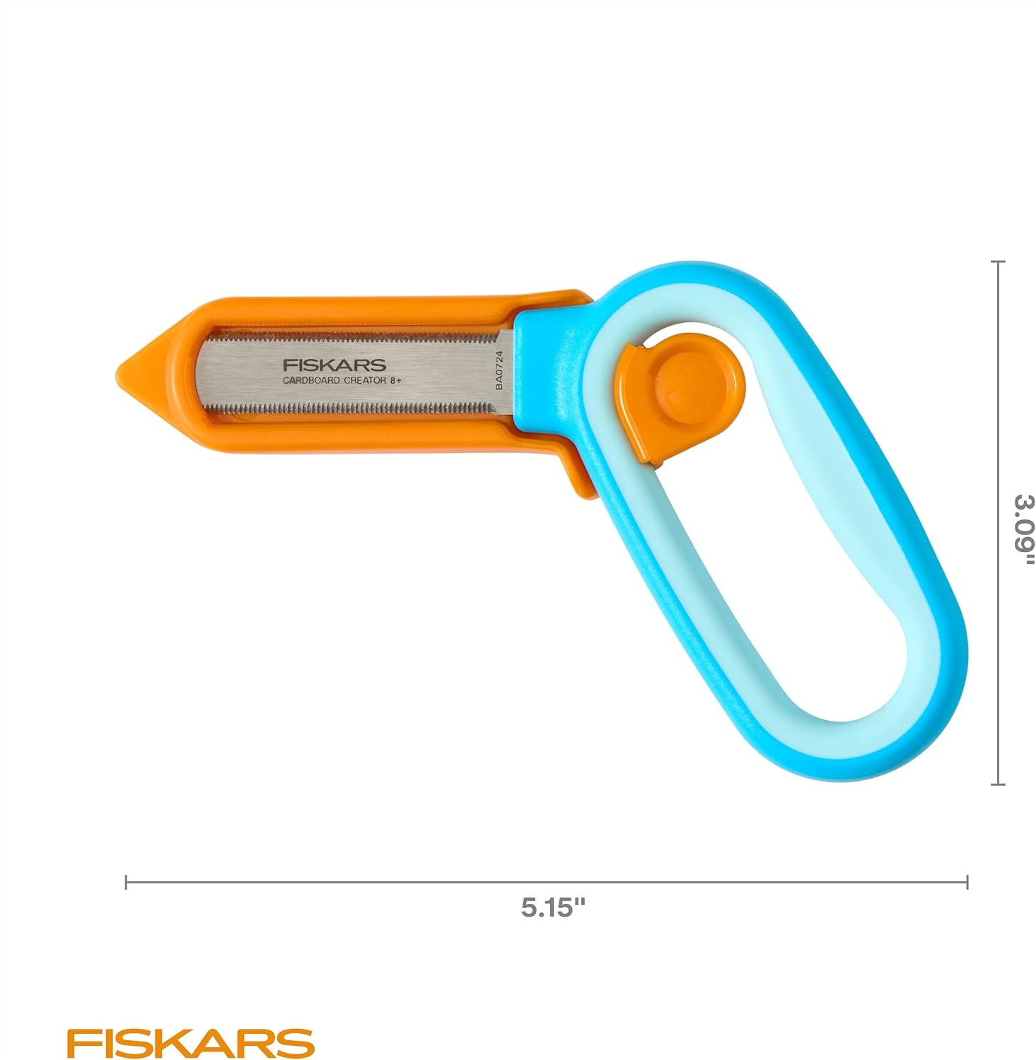 Fiskars Kids Cardboard Creator – Safer Cardboard Cutting Tool with Ergonomic SoftGrip Handle, For Craft and School Supplies, 5 inches(Cardboard Creator)