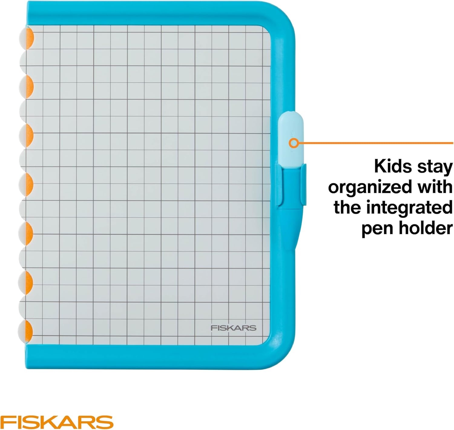 Fiskars Kids Cutting Pen with Foldable Non-Slip Mat – Safe Precision Tool for Crafting and School Projects(Cutting Pen & Mat)