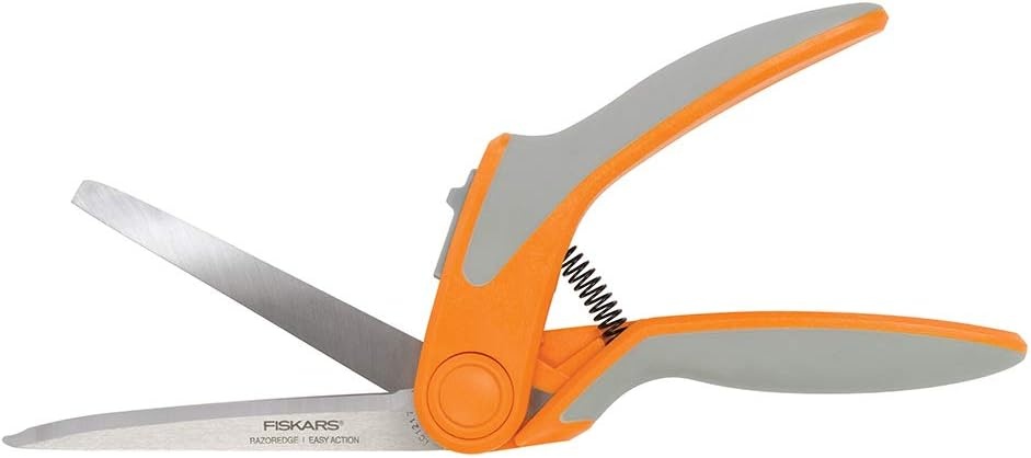 Fiskars 9″ RazorEdge Easy Action Fabric Shears, Stainless Steel