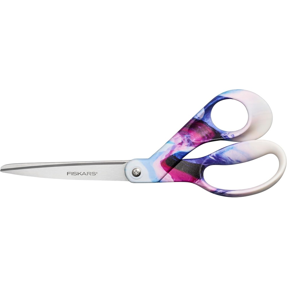 Fiskars Explore Scissors, Non-Stick Blades, Design Collection, Daybreak, 8 Inches(Morph Fashion)