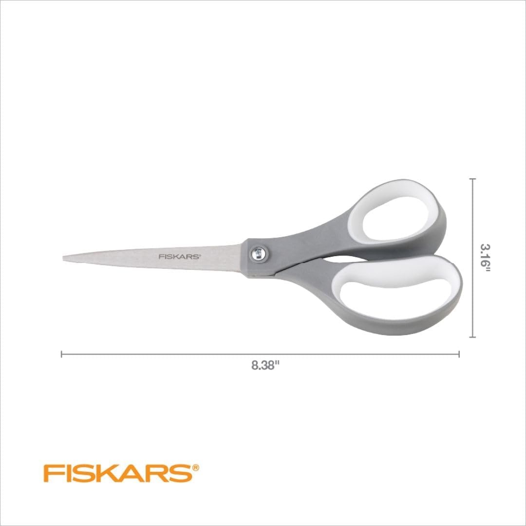 Fiskars 8-Inch Softgrip Scissors,Orange(8″ All Purpose)