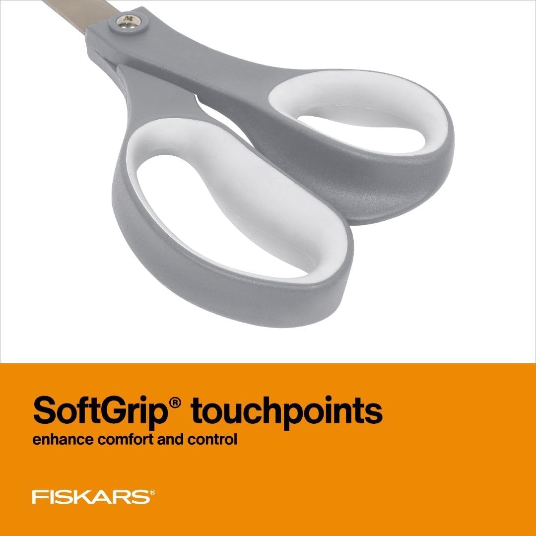 Fiskars 8-Inch Softgrip Scissors,Orange(8″ All Purpose)
