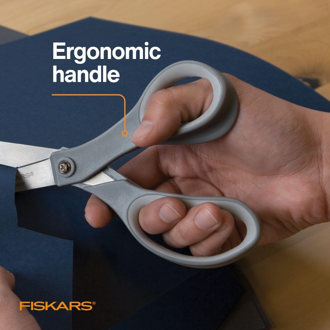 Fiskars 8-Inch Softgrip Scissors,Orange(8″ All Purpose)
