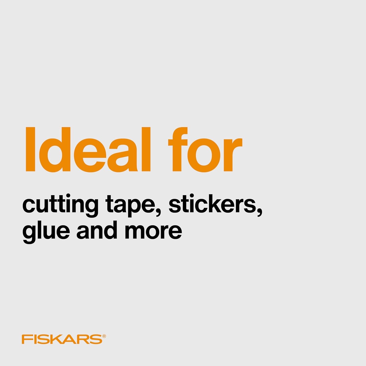 Fiskars 8 Left-Handed Titanium Scissors, SoftGrip Handle for Comfort, Durable Stainless Steel Blades for Home and Office Use(Non-Stick Titanium / SoftGrip)