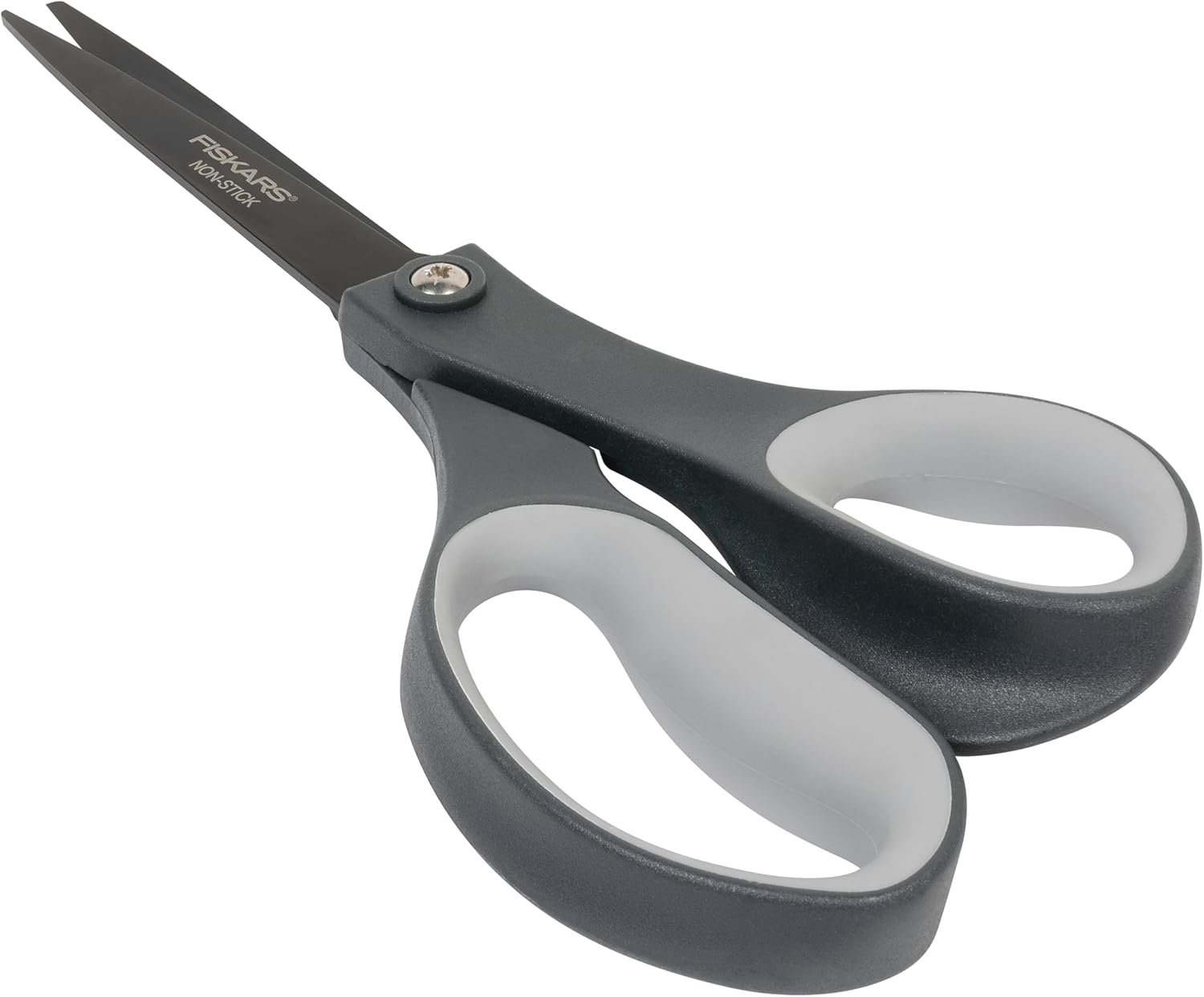 Fiskars 8 Left-Handed Titanium Scissors, SoftGrip Handle for Comfort, Durable Stainless Steel Blades for Home and Office Use(Non-Stick Titanium / SoftGrip)