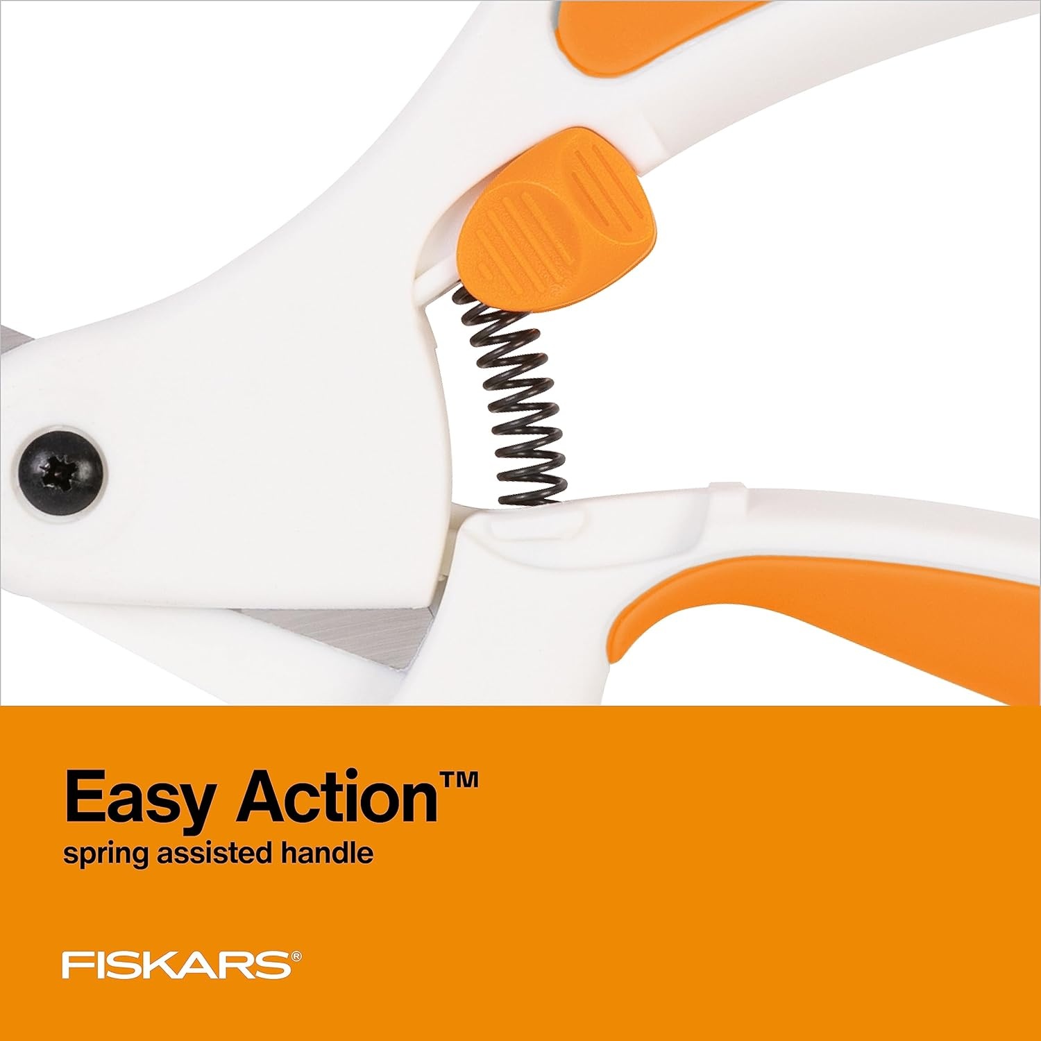 Fiskars Micro-Tip Scissors, Precision Cutting Shears, Titanium Blades & SoftGrip Handle for Intricate Cuts, 5, White/Gray(Bent Handle Stainless Steel Easy Action)