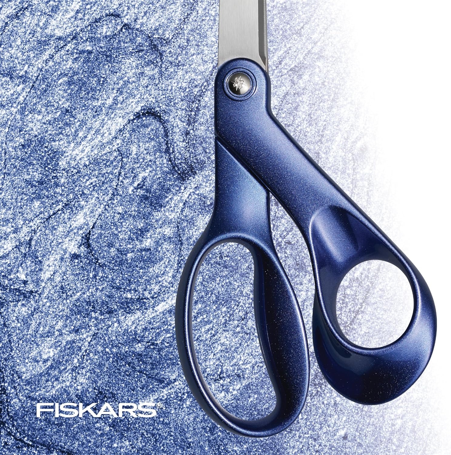 Fiskars Explore Scissors, Design Collection, Blue Expanse, 8 Inches