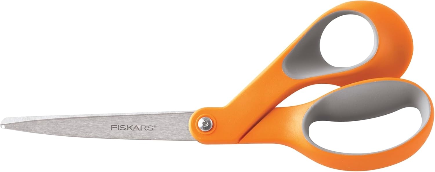 Fiskars 8-Inch Softgrip Scissors,Orange(8″ Softgrip)