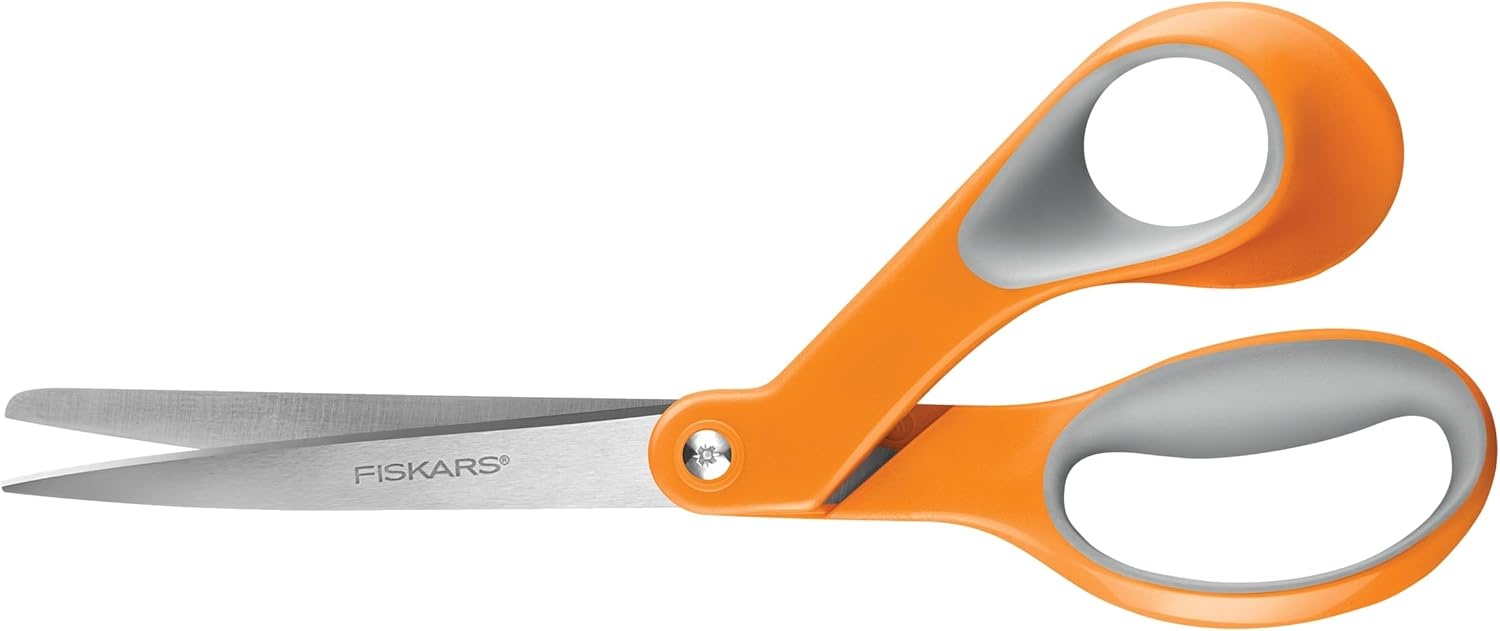Fiskars 8-Inch Softgrip Scissors,Orange(8″ Softgrip)