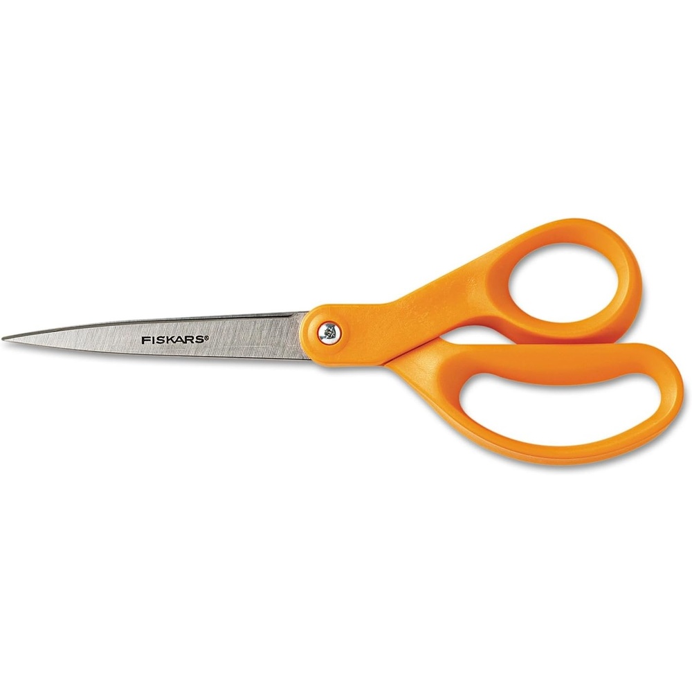 Fiskars 8-Inch Softgrip Scissors,Orange(8″ Straight Handle)