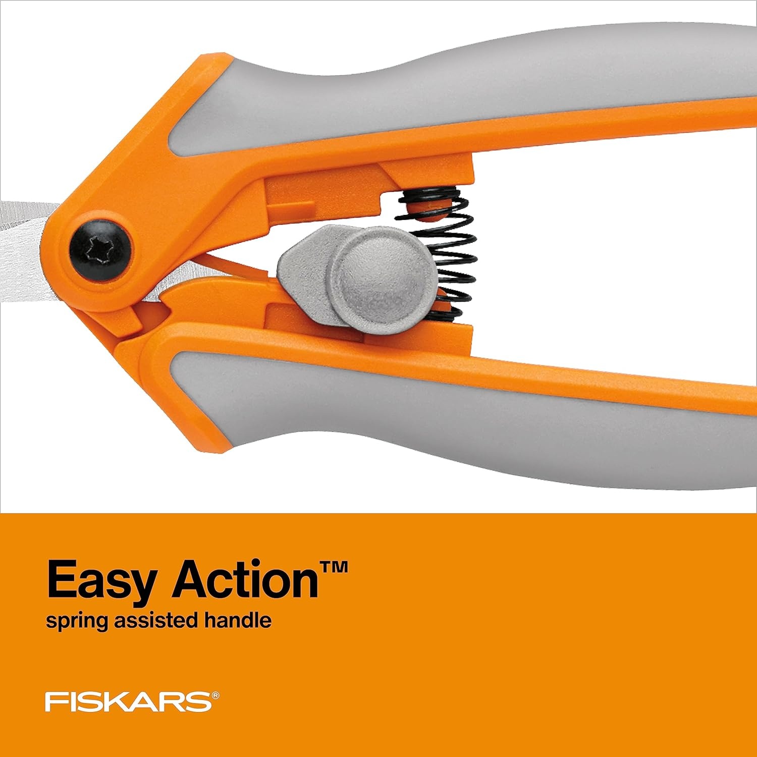 Fiskars RazorEdge Micro-Tip Easy Action Scissors – 6″ – Stainless Steel Fabric Scissors – Arts and Crafts – Orange(6 Inch)