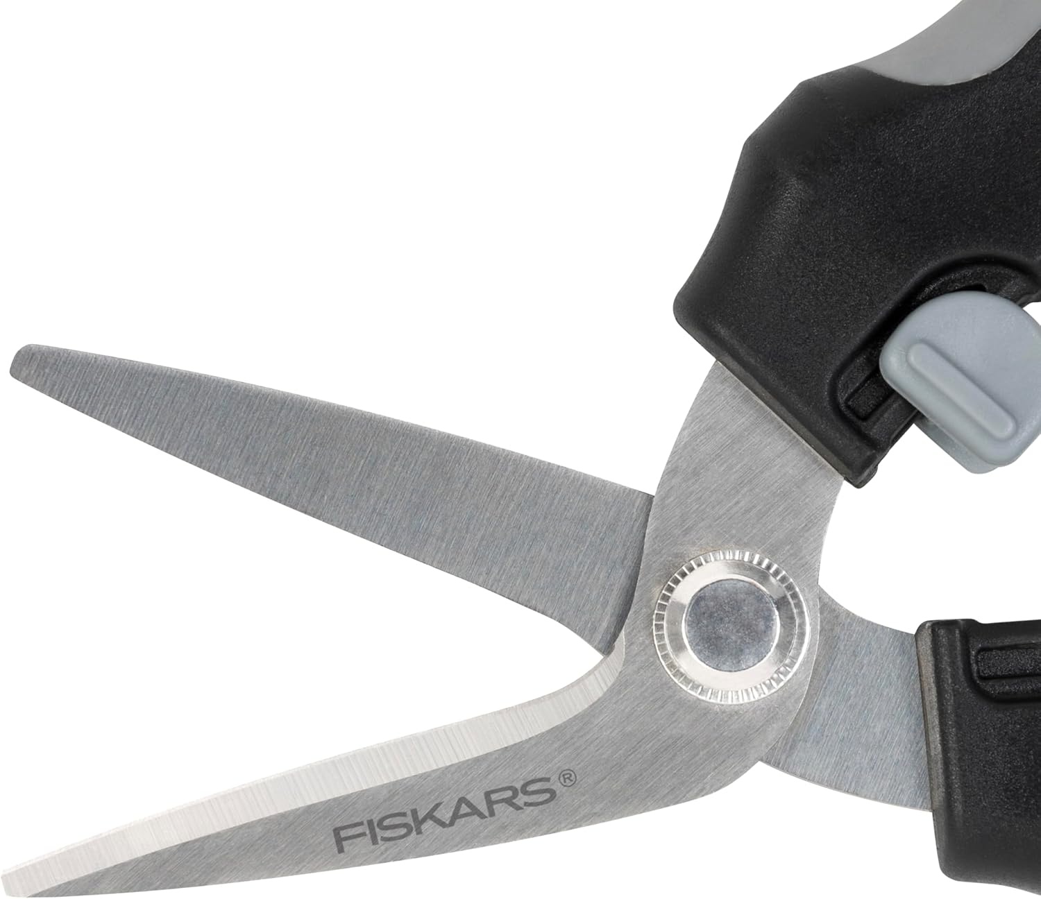 Fiskars Everyday Take-Apart Shears, Multipurpose Scissors, Hardened Stainless Steel Blades & Serrated Edge with Power Notch, 7, Gray(Package Opener)