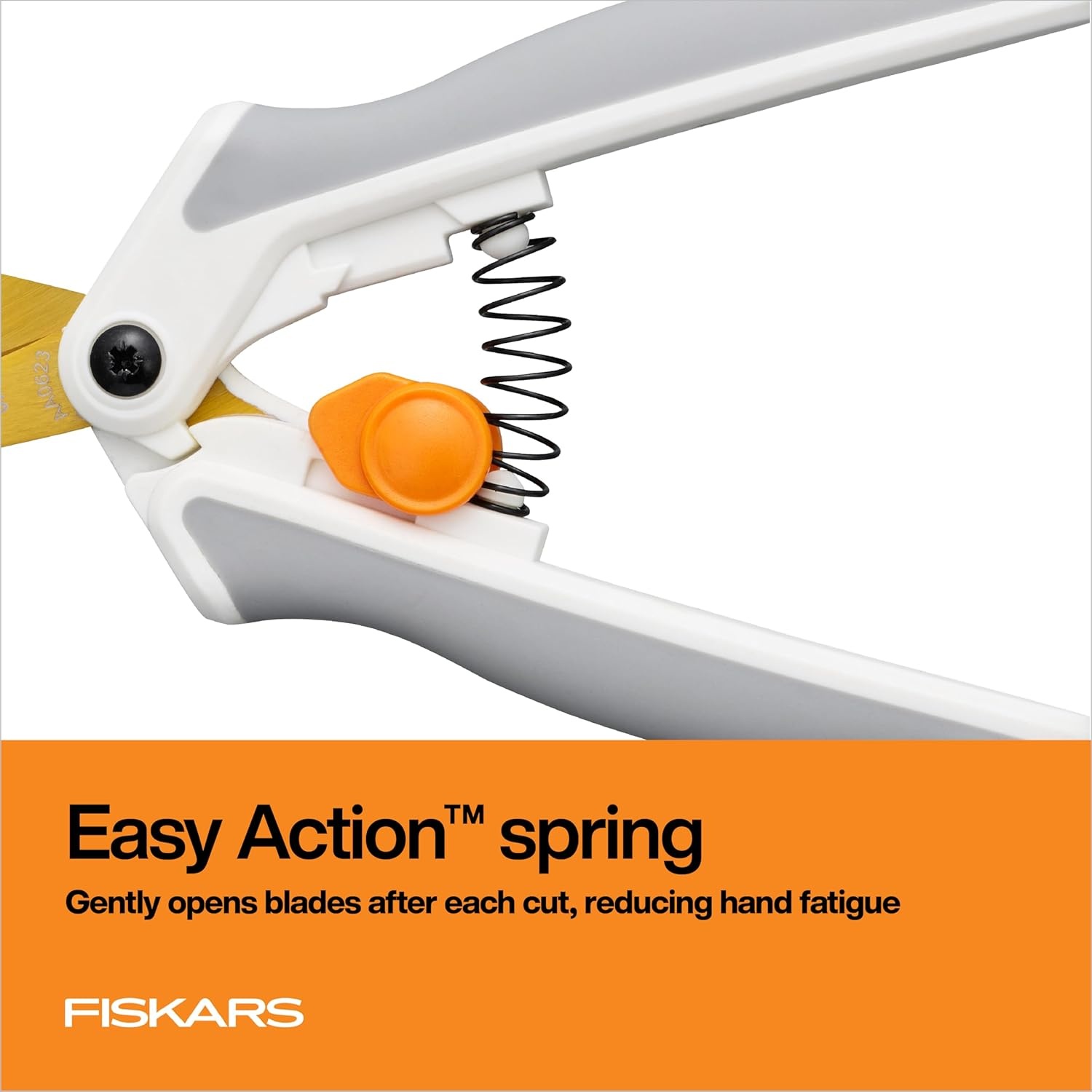 Fiskars Micro-Tip Scissors, Precision Cutting Shears, Titanium Blades & SoftGrip Handle for Intricate Cuts, 5, White/Gray(Micro-Tip Titanium Easy Action)